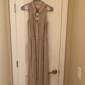 BRAND NEW Maxi Michael Kors dress w/slip